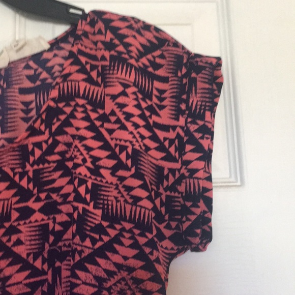 Pink Rose pink & navy Aztec design blouse - Picture 3 of 4